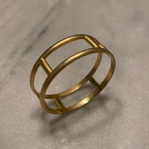 Madewell Brushed Gold Bangle Bracelet
